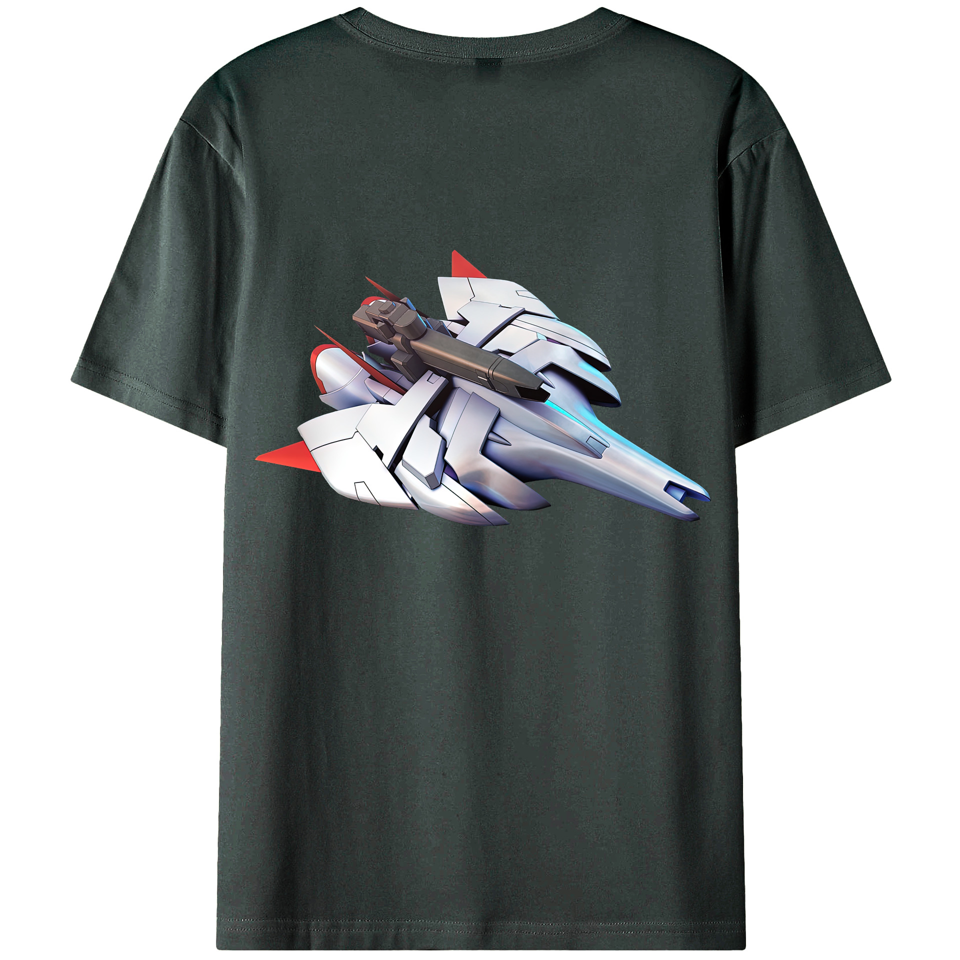 （画像用） 機動戦士ガンダム Mobile Suit Gundam 綿100％ メンズ半袖Tシャツ（バックプリント） 通気性